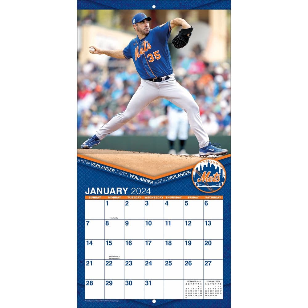 MLB New York Mets 2025 Wall Calendar