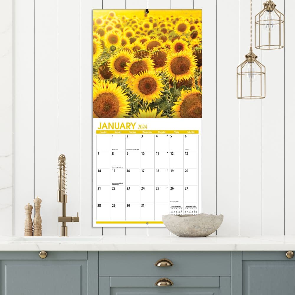 Sunflowers 2024 Wall Calendar Alternate Image 5