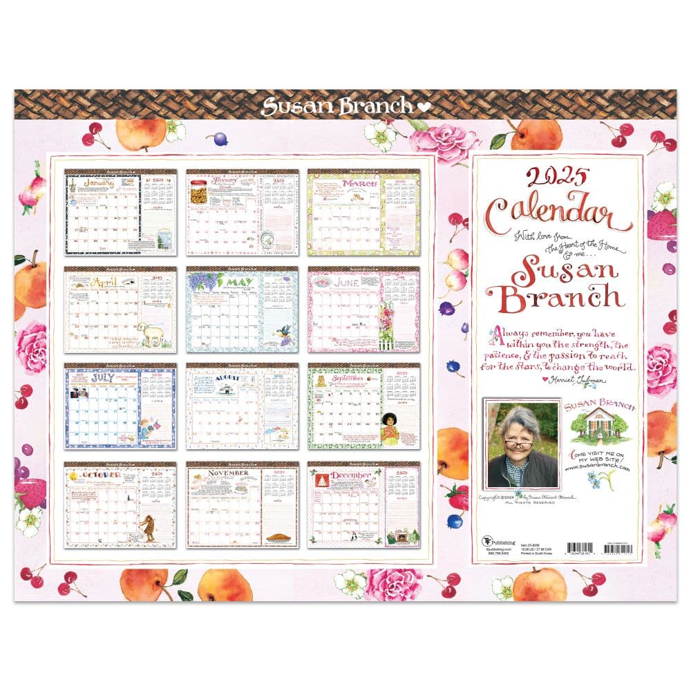 Susan Branch Large 2025 Desk Pad Main Image