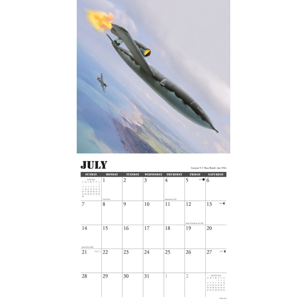 Warbirds of WWII 2024 Wall Calendar Alternate Image 2