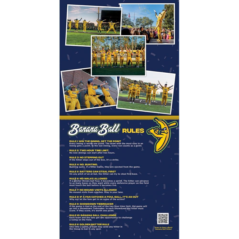 Savannah Bananas 2026 Wall Calendar Second Alternate Image