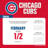 image MLB Chicago Cubs 2025 Desk Calendar Second Alternate Image