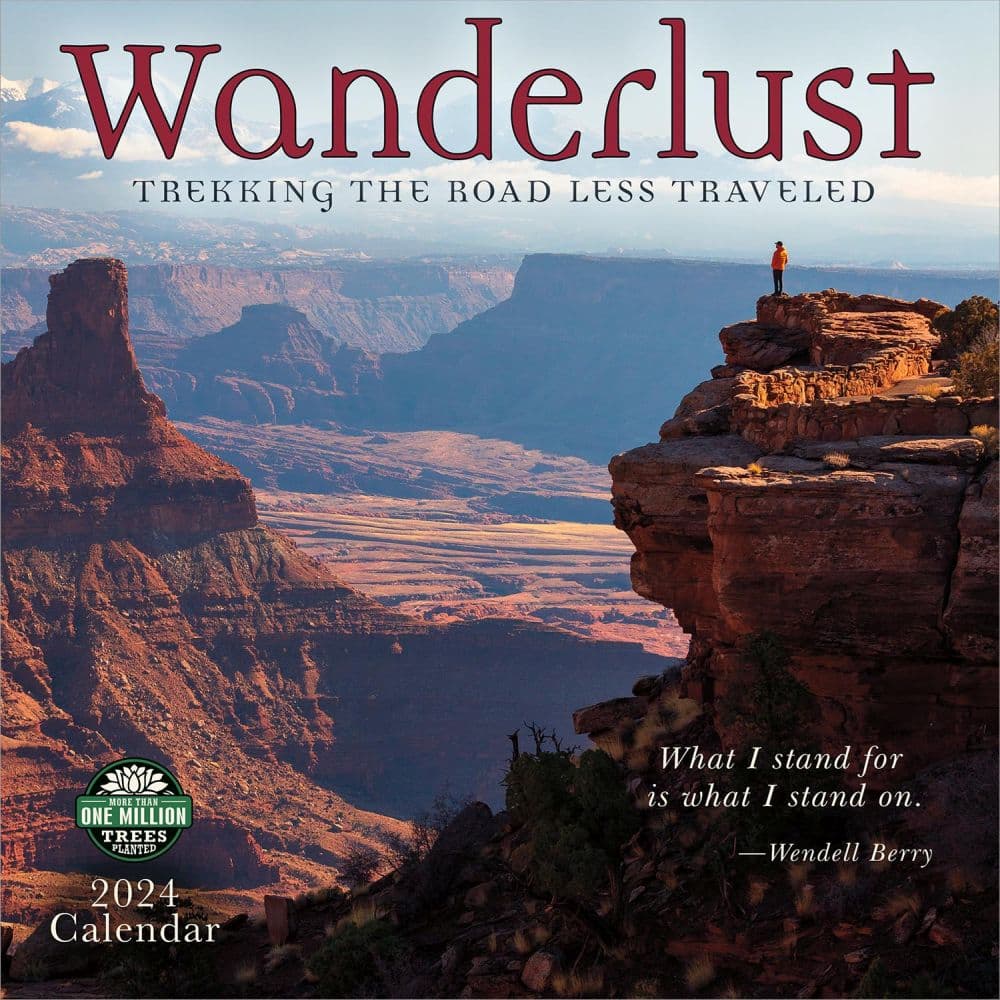 Wanderlust 2024 Wall Calendar