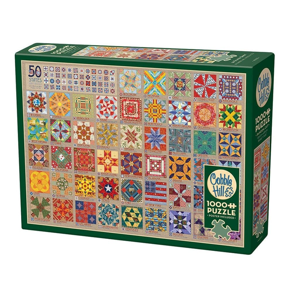 50 States Quilt Blocks 1000 Piece puzzle Main Product Image width=&quot;1000&quot; height=&quot;1000&quot;