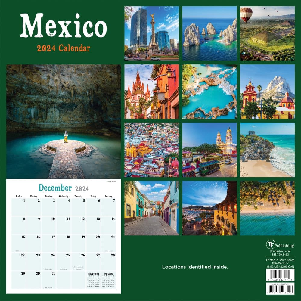 Mexico 2024 Wall Calendar First Alternate Image width=&quot;1000&quot; height=&quot;1000&quot;