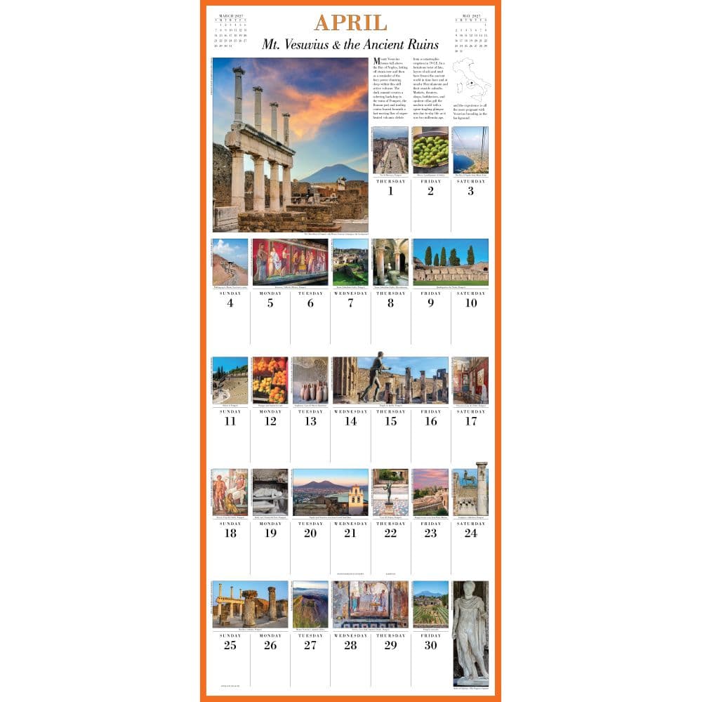 365 Days in Italy Picture-A-Day 2027 Wall Calendar Third Alternate Image