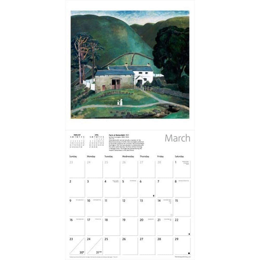 Tate Women Artists 2025 Wall Calendar Second Alternate Image