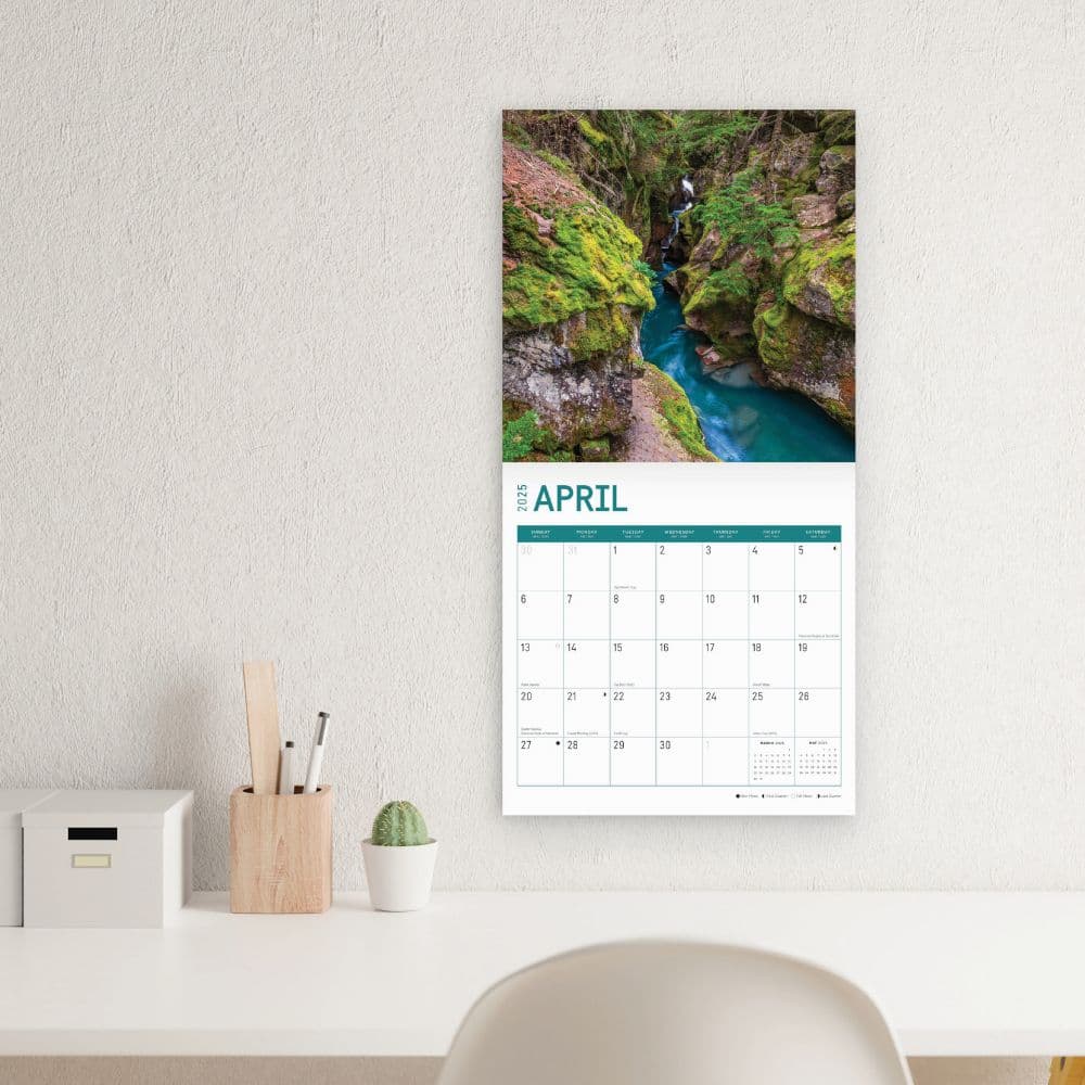 Glacier National Park 2025 Wall Calendar