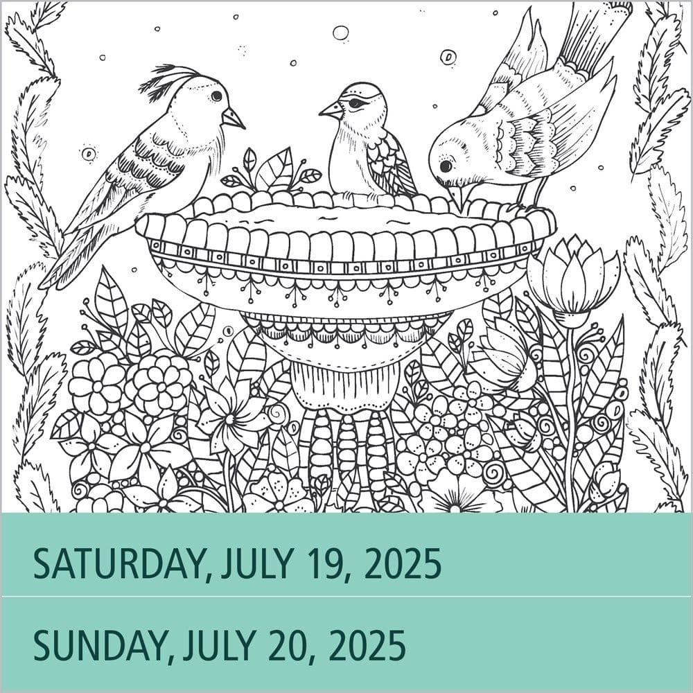 Calm Coloring 2025 Desk Calendar Second Alternate Image width=&quot;1000&quot; height=&quot;1000&quot;