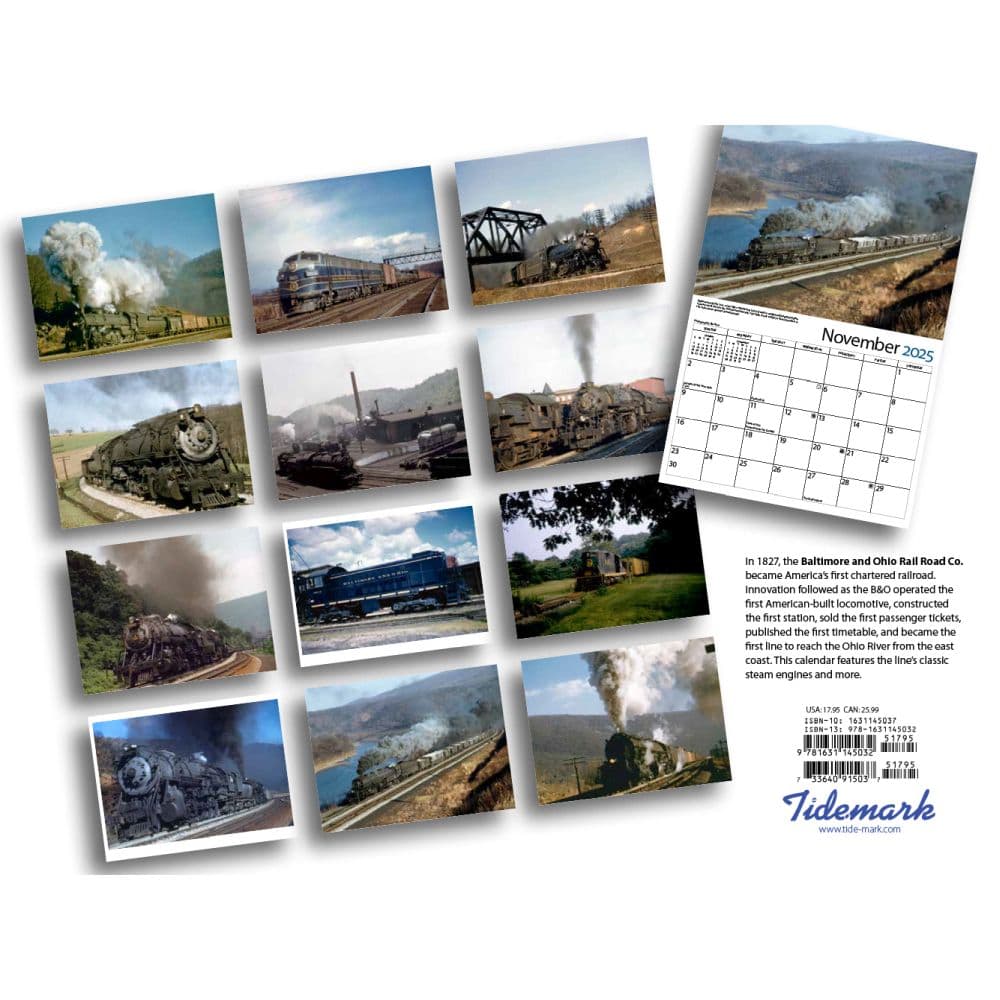 Baltimore and Ohio 2025 Wall Calendar First Alternate Image width=&quot;1000&quot; height=&quot;1000&quot;