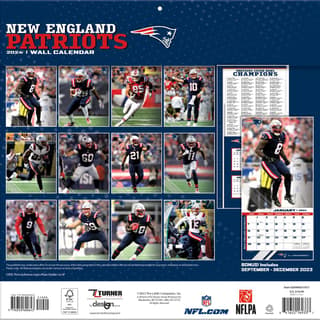 NFL New England Patriots 2024 Wall Calendar - Calendars.com