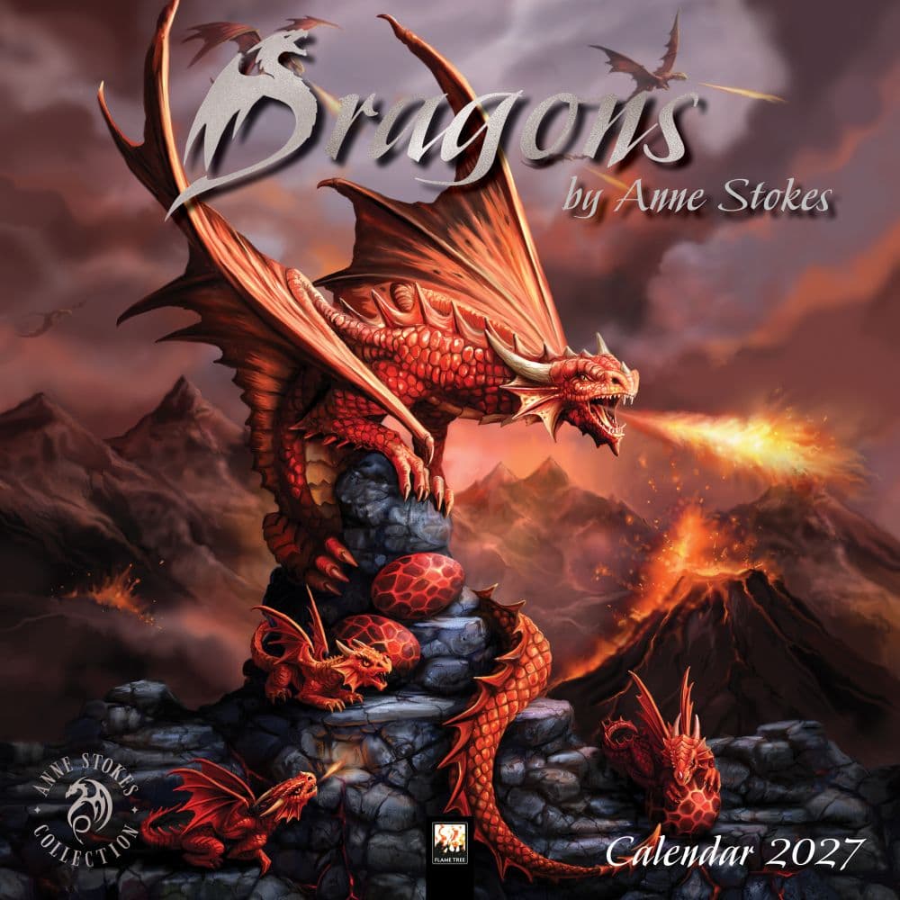 image Dragons by Anne Stokes 2027 Wall Calendar Main Product Image