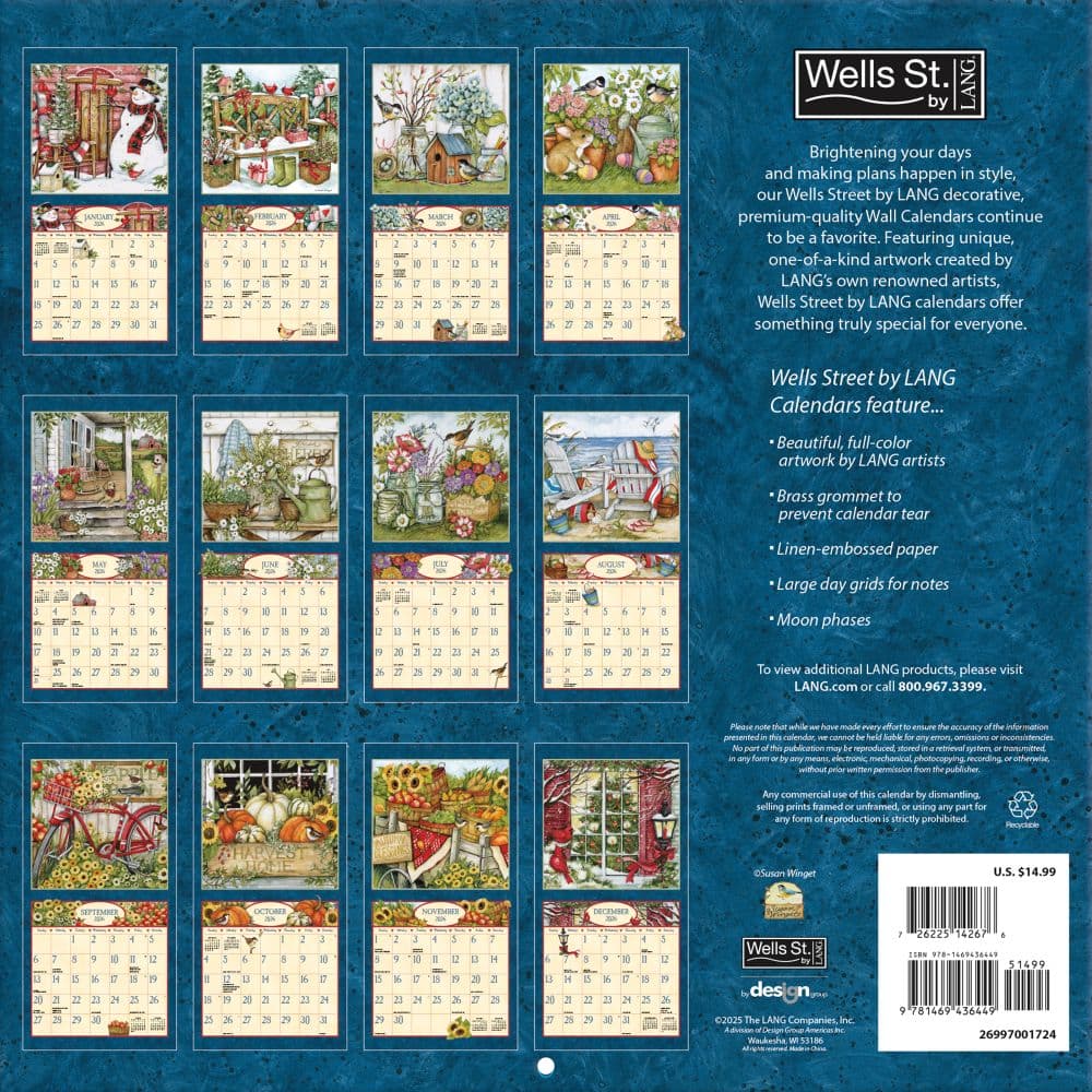 Comforts Of Home 2026 Wall Calendar_ALT1