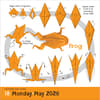 image Origami 2026 Desk Calendar Fourth Alternate Image