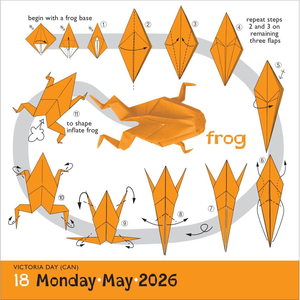 Origami 2026 Desk Calendar Fourth Alternate Image