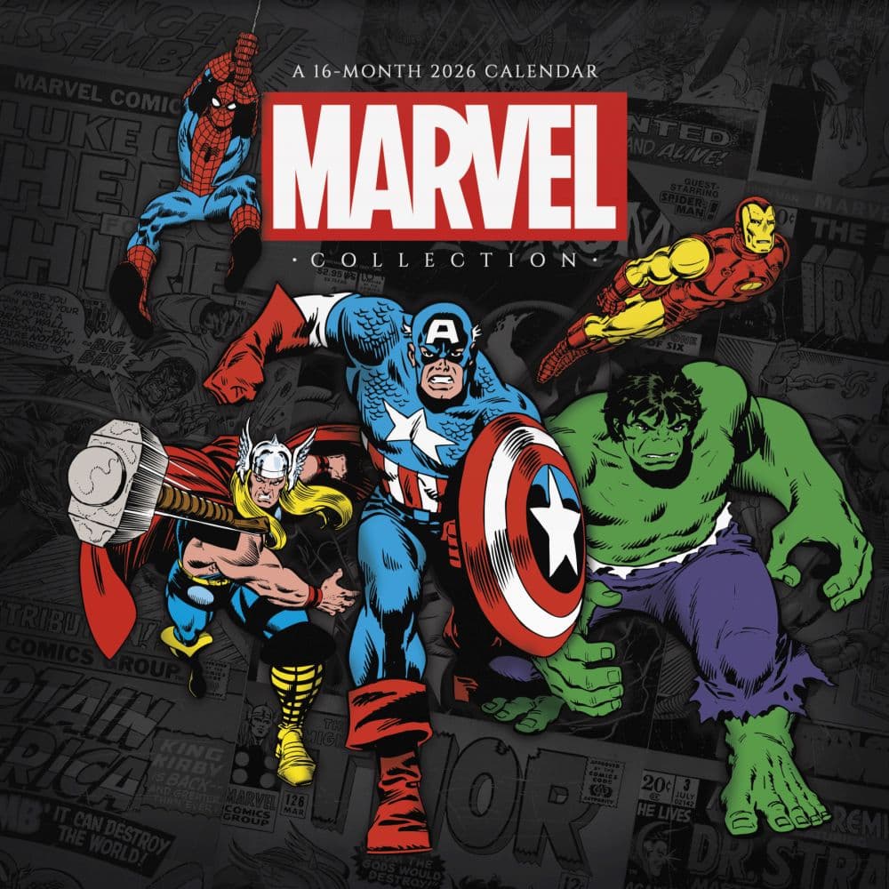 Marvel Comics 2026 Wall Calendar Main Product Image