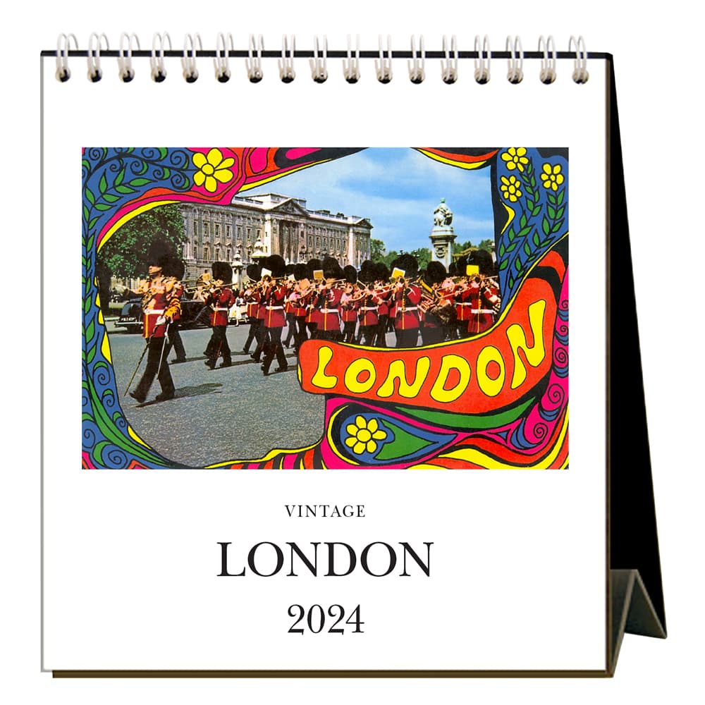 London Nostalgic 2024 Easel Desk Calendar Main Product Image width=&quot;1000&quot; height=&quot;1000&quot;