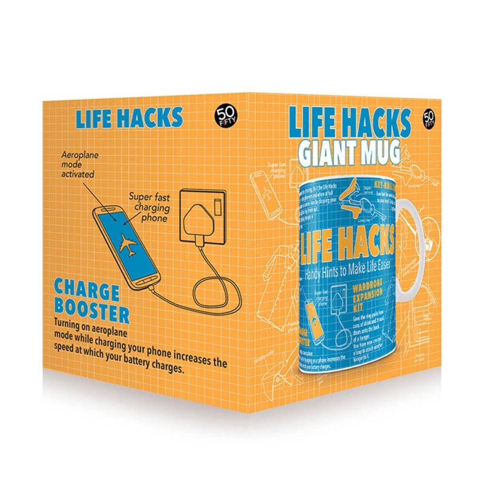 Life Hacks Giant Mug Alternate Image 1