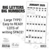 image Big Letters Big Numbers 2025 Wall Calendar First Alternate Image width="1000" height="1000"