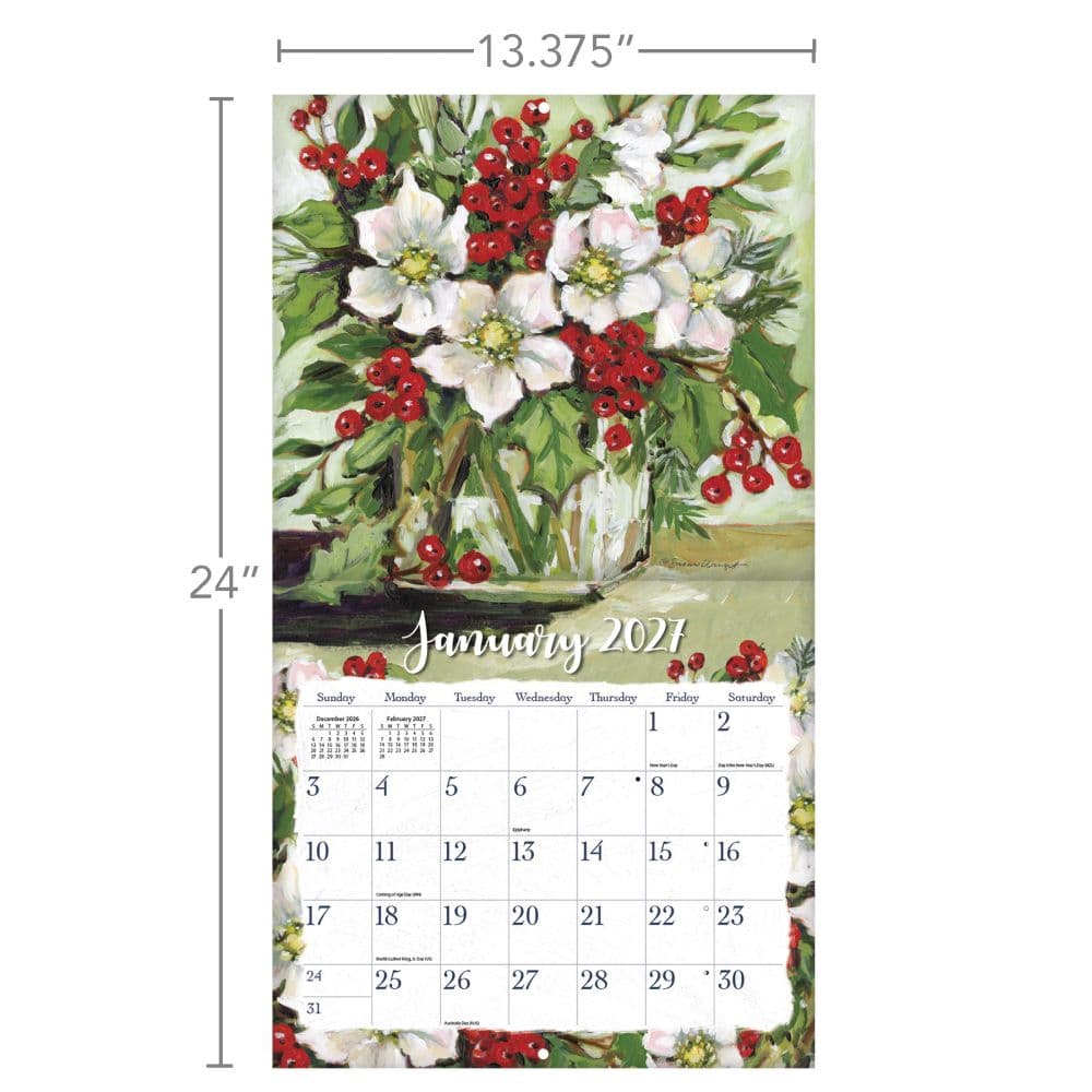Gallery Florals 2027 Wall Calendar by Susan Winget 
Third Alternate Image