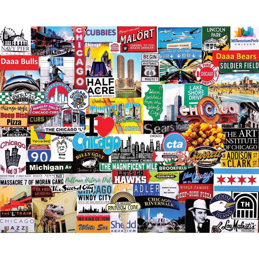 Love Chicago 1000 Piece Puzzle Main Image