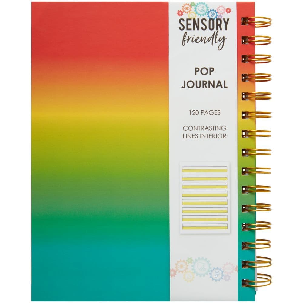 Rainbow Sensory Friendly Pop Journal Alternate Image 1