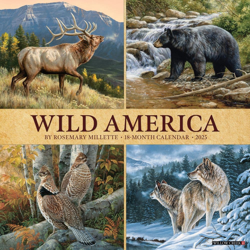 Wild America 2025 Wall Calendar  Main Image