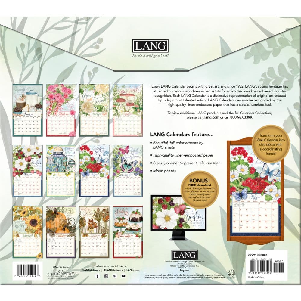 Abundant Friendship 2027 Wall Calendar by Nicole Tamarin First Alternate Image