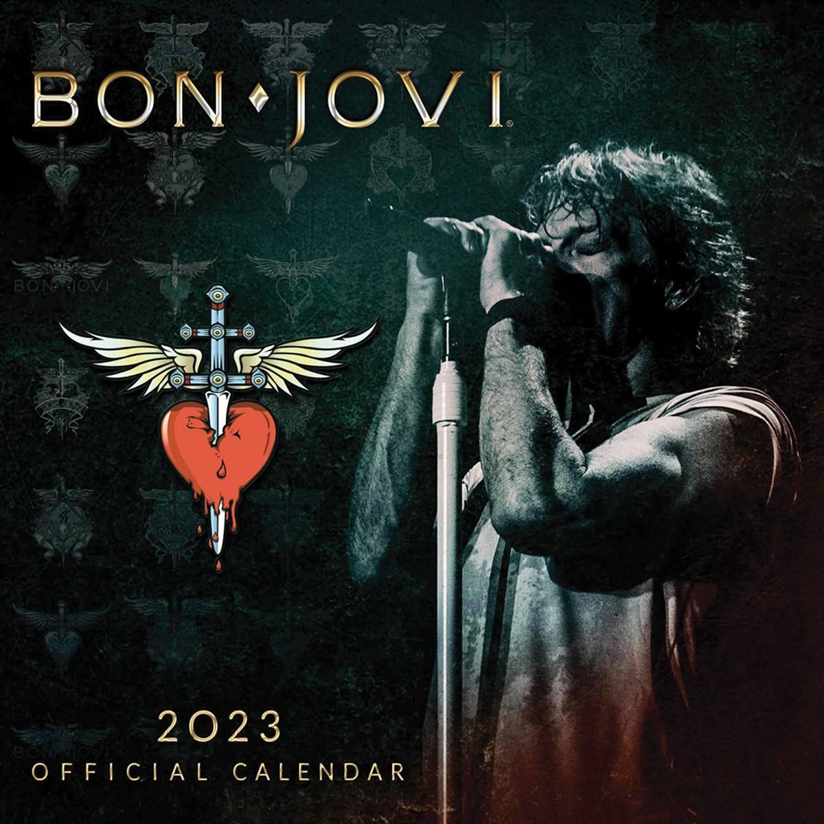 Danilo Promotions Ltd Bon Jovi 2023 Wall Calendar