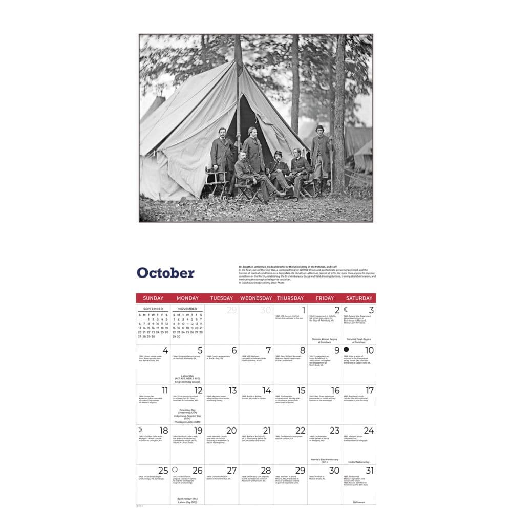 Civil War Chronology 2026 Wall Calendar Fourth Alternate Image