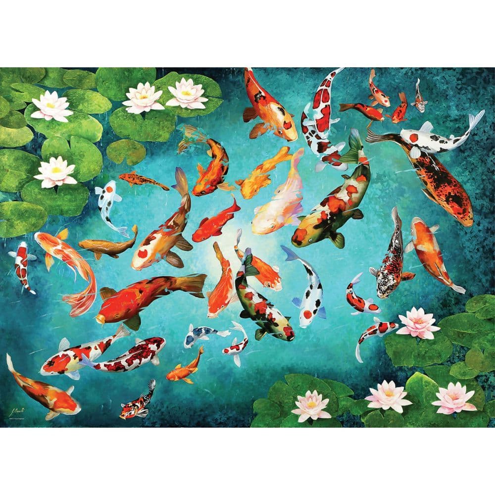 Colorful Koiscape by Guido Bor 1000 Piece First Alternate Image