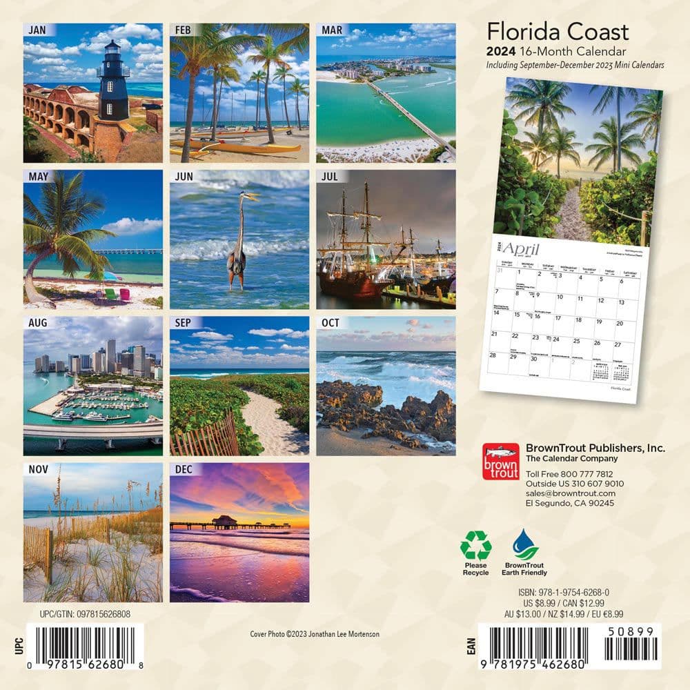 Florida Coast 2024 Mini Wall Calendar First Alternate  Image width=&quot;1000&quot; height=&quot;1000&quot;