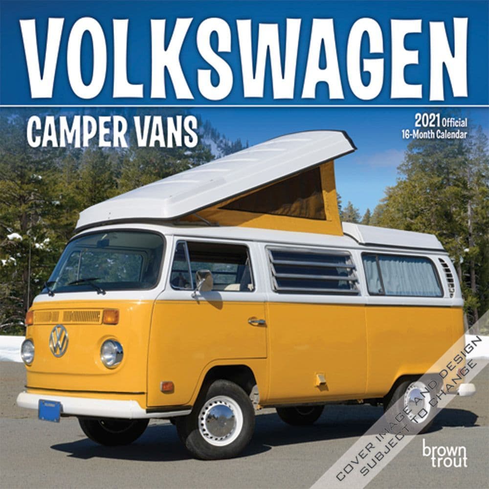 Volkswagen Camper Vans Mini Wall Calendar
