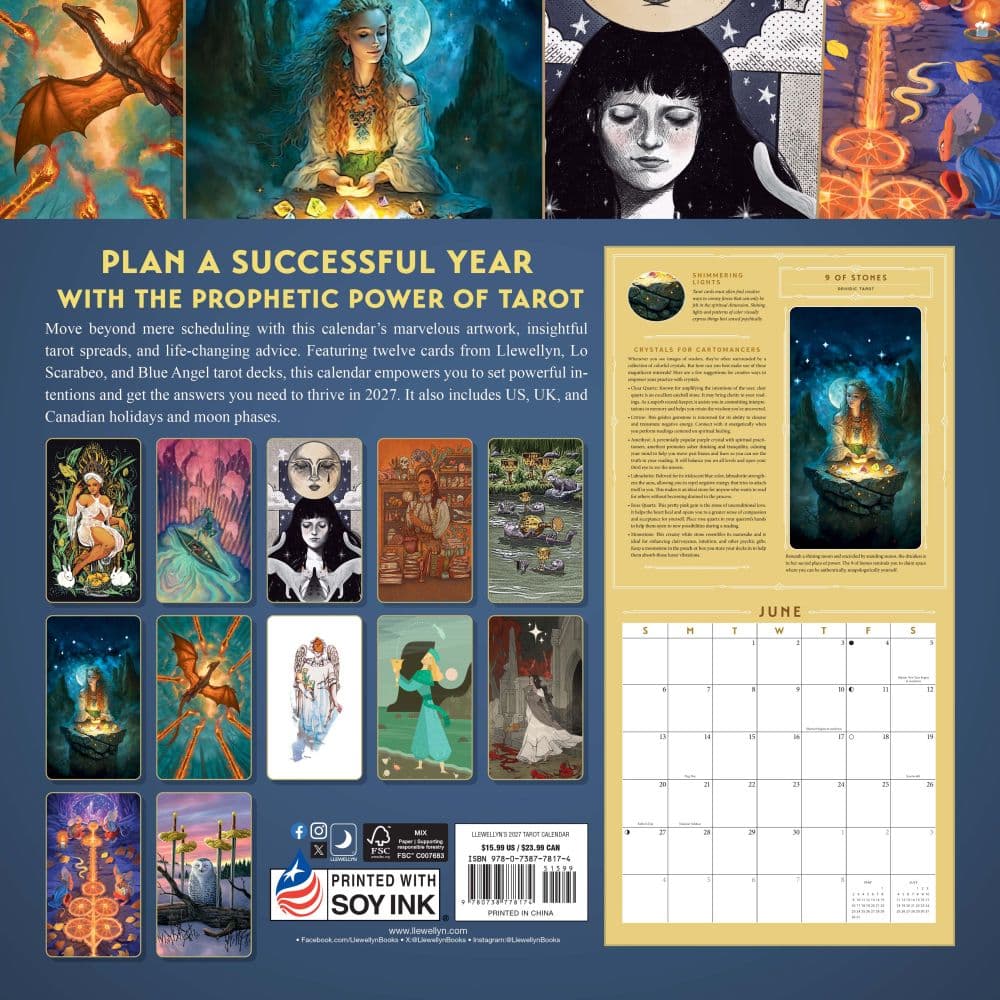 Tarot 2027 Wall Calendar First Alternate Image