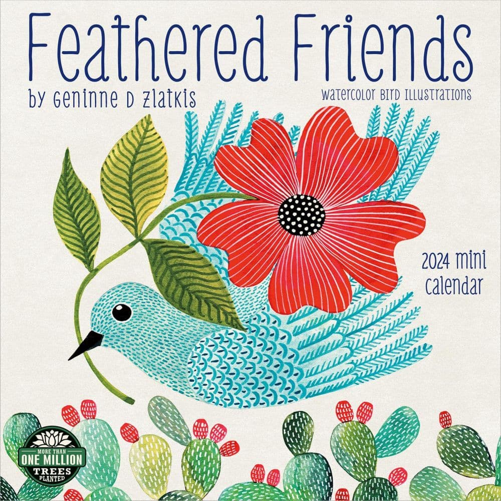 Feathered Friends 2024 Mini Wall Calendar Main Product Image width=&quot;1000&quot; height=&quot;1000&quot;