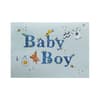 image Clothesline Boy New Baby Card front