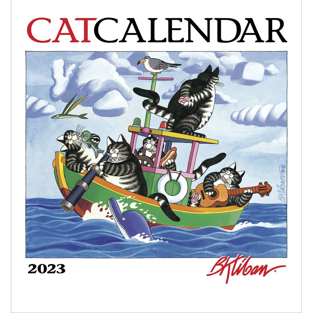 Pomegranate B. Kliban CatCalendar 2023 Mini Wall Calendar