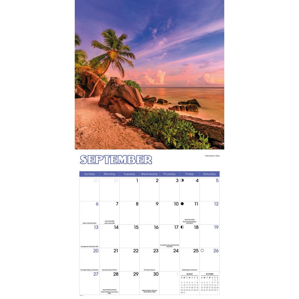Beaches 2026 Wall Calendar Fourth Alternate Image
