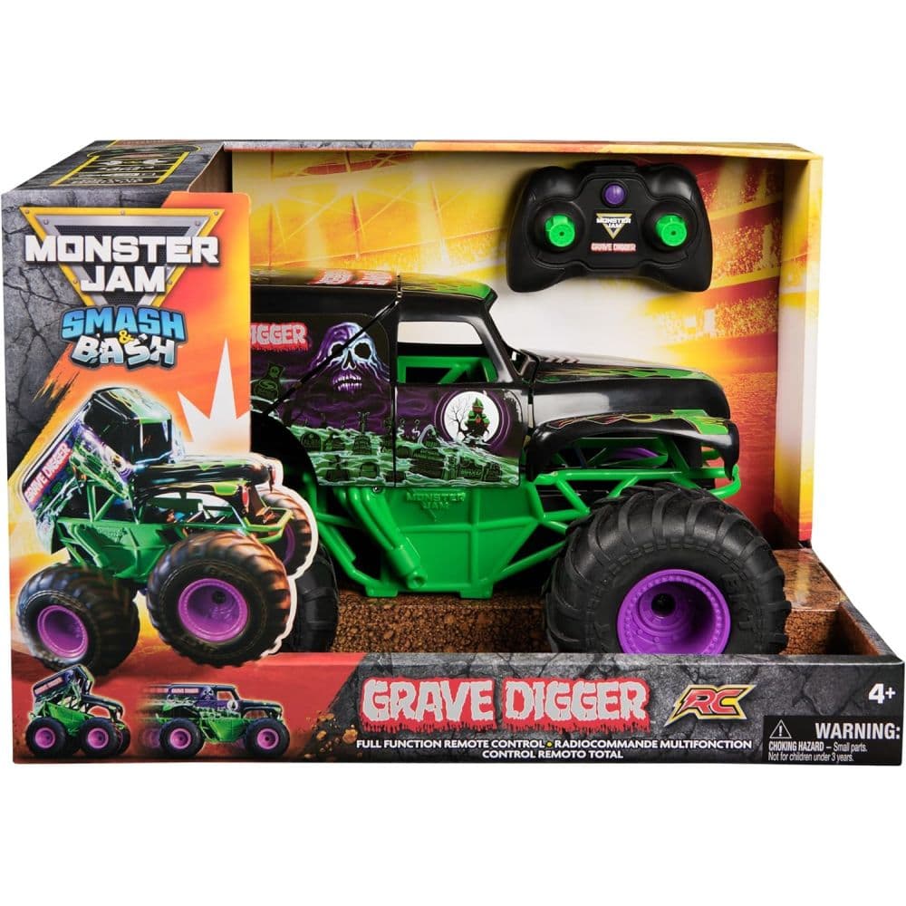 Monster Jam Smash and Bash Grave Digger 1:15 RC Truck Main Product Image
