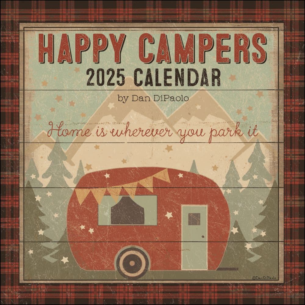 Happy Campers 2025 Wall Calendar Main Product Image width=&quot;1000&quot; height=&quot;1000&quot;