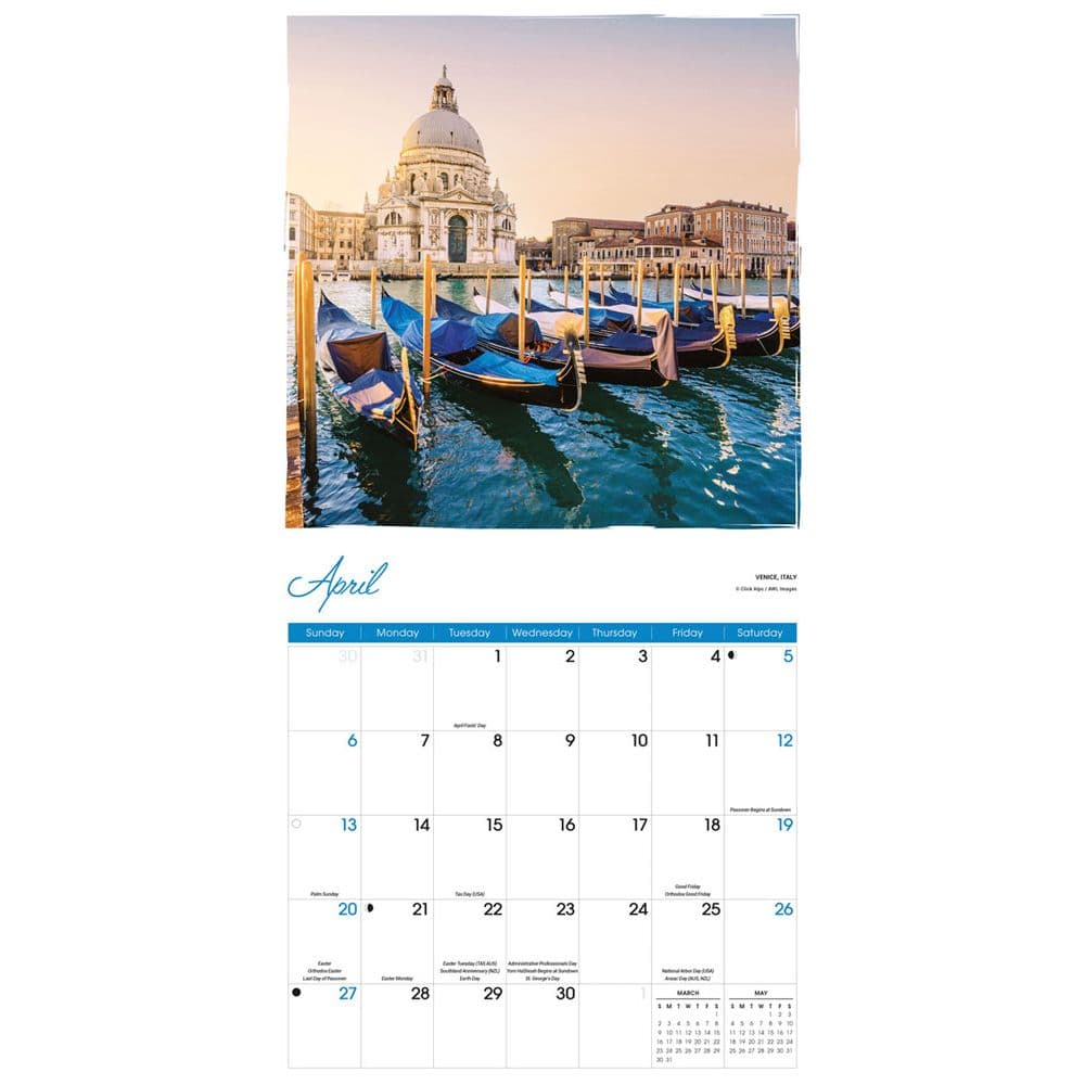 Romantic Europe 2025 Wall Calendar Second Alternate Image width=&quot;1000&quot; height=&quot;1000&quot;