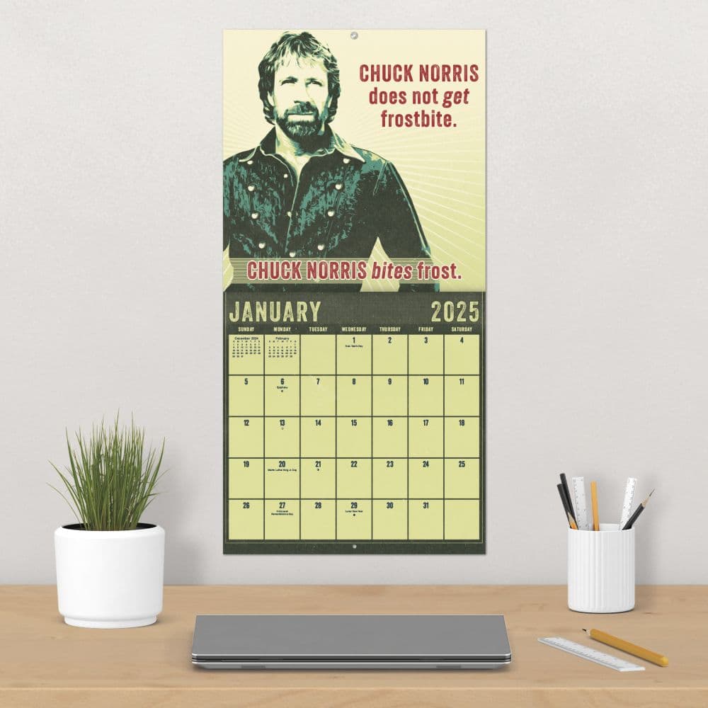 Chuck Norris 2025 Wall Calendar Alt4