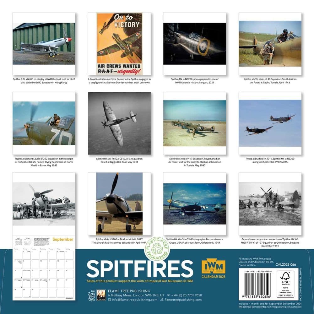 Spitfires Imperial War Mus 2025 Wall Calendar First Alternate Image width=&quot;1000&quot; height=&quot;1000&quot;