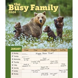 Busy Family 2024 Wall Calendar