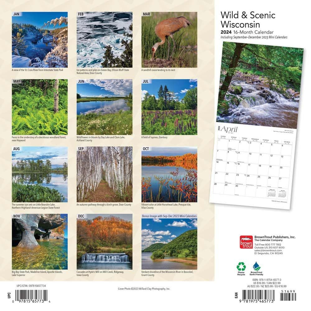 Wisconsin Wild and Scenic 2024 Wall Calendar First Alternate  Image width=&quot;1000&quot; height=&quot;1000&quot;