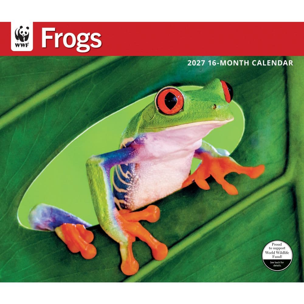 image WWF Frogs 2027 Wall Calendar Main Image