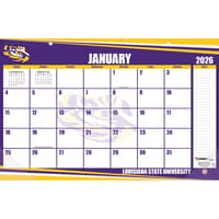 image LSU Tigers 2026 Desk Pad 17" X 11"