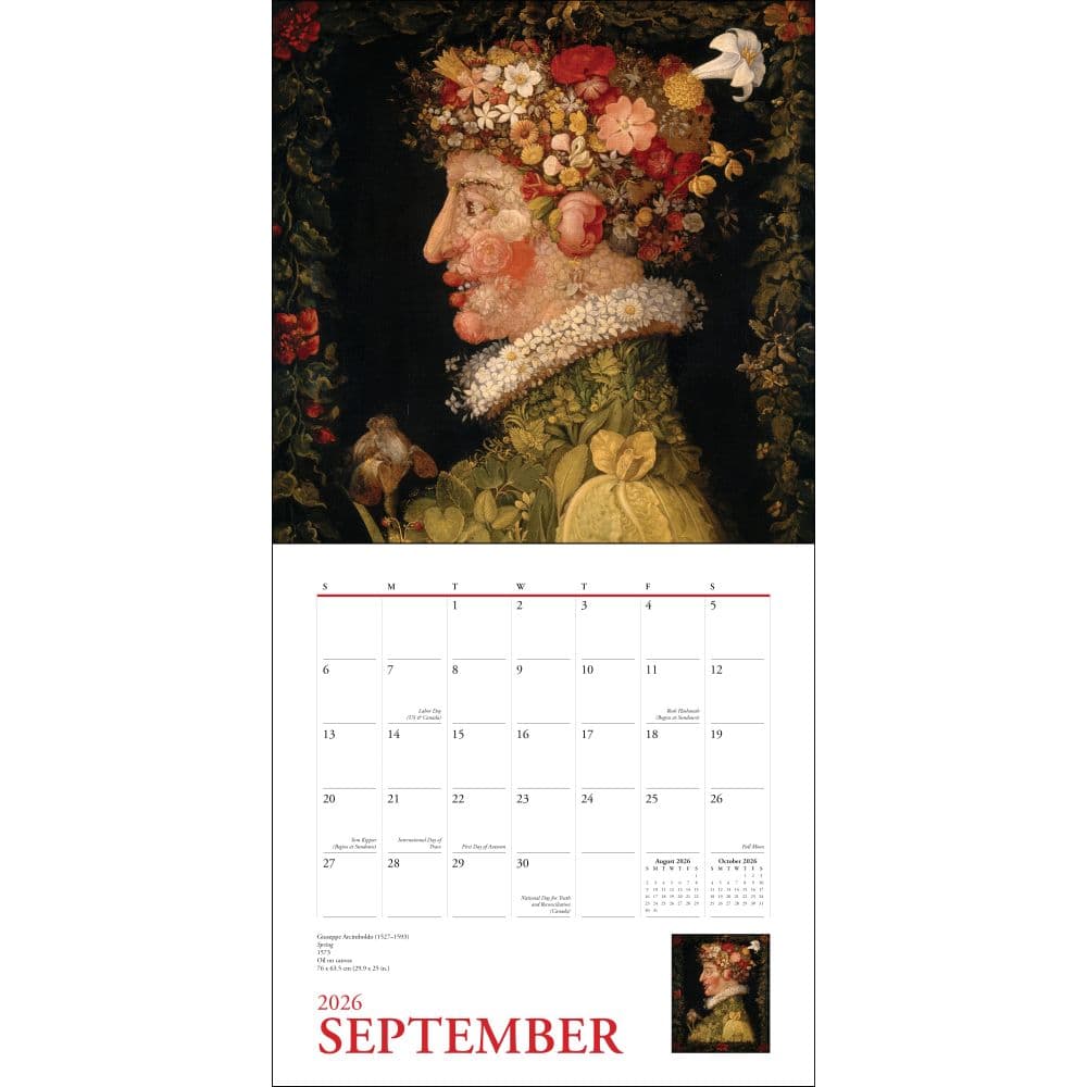 Great Works of the Louvre 2026 Wall Calendar Fourth Alternate Image