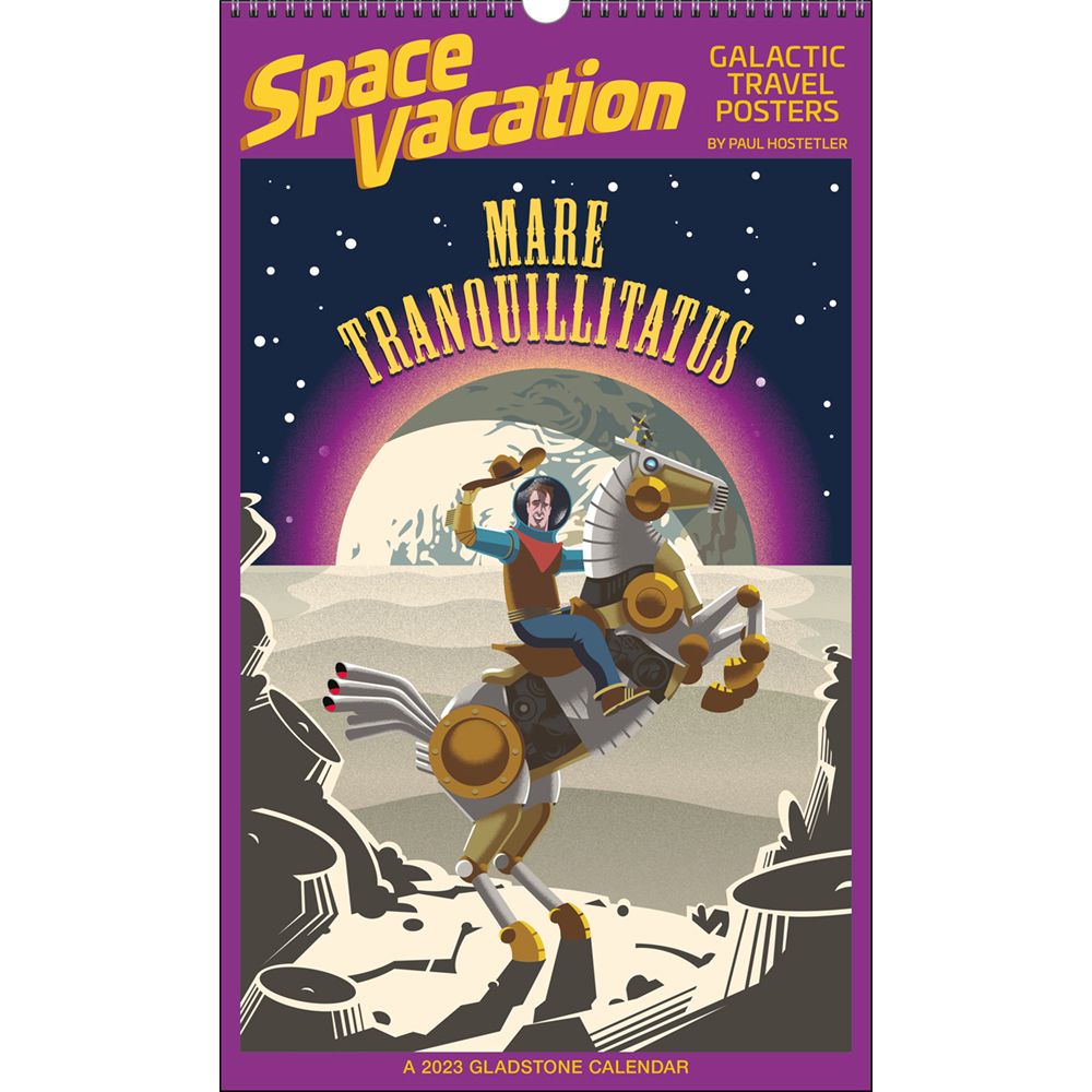 Space Vacation Big Picture 2023 Poster Wall Calendar
