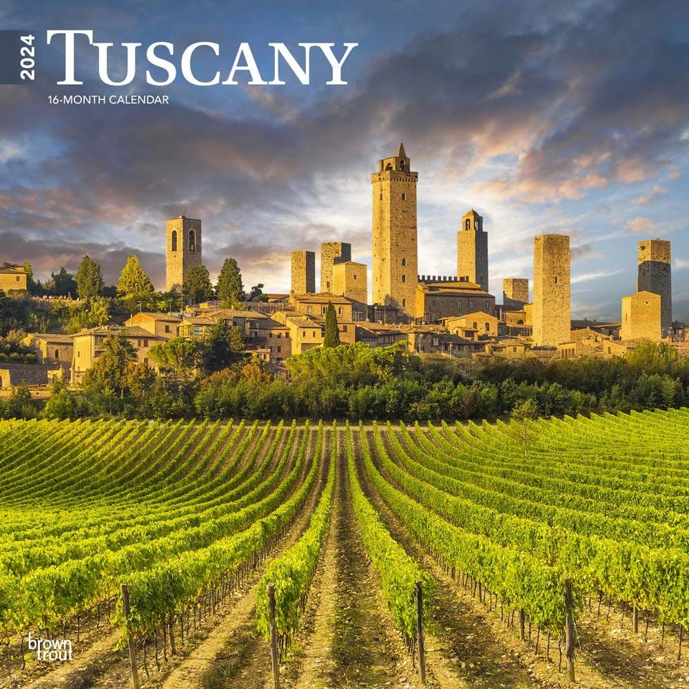 Tuscany 2025 Wall Calendar